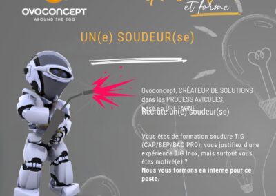 ovoconcept recrutement soudeur secteur avicole
